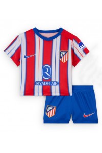 Fotbalové Dres Atletico Madrid Dětské Domácí Oblečení 2024-25 Krátký Rukáv (+ trenýrky)